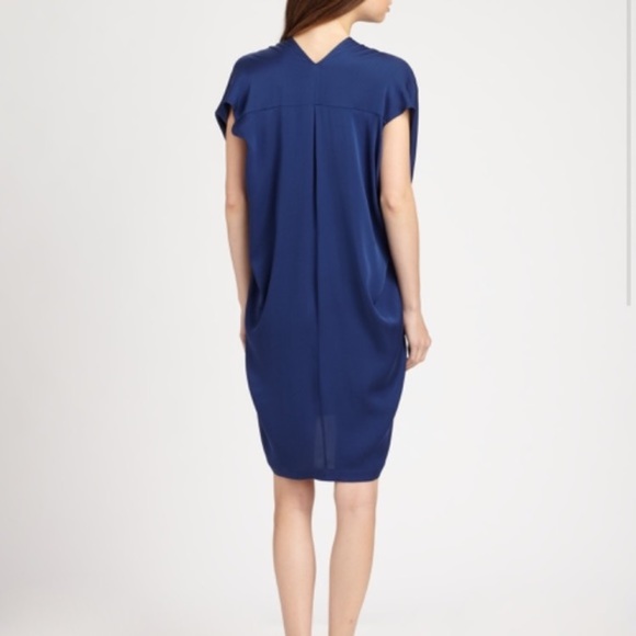 *LAST CHANCE* Vince Royal Blue Draped Dress - Picture 2 of 6